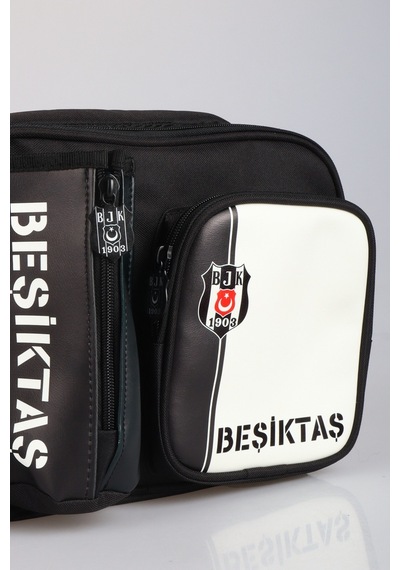 Yeni Sezon Lisanslı Beşiktaş 3 Bölmeli Çubuklu Beslenme Çantası Açık Gri