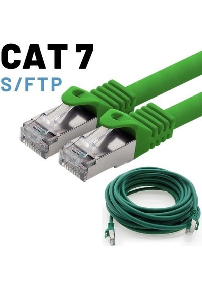 Irenis Cat7 Kablo S/Ftp Lszh Ethernet Network Lan Ağ Kablosu 50 M Beyaz
