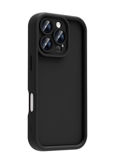 Apple iPhone Uyumlu 16 Pro Kılıf Kamera Korumalı Kalın Silikon Üstün Koruma Pazarplus Siyah