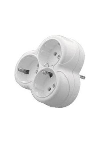 Üçlü Golyat Fiş Priz Papatya - 3 Lü Priz Max 3500w Ts40