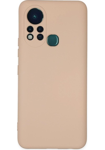 Gld-spt- Newface İnfinix Hot 11s Kılıf Nano İçi Kadife Silikon - Pudra