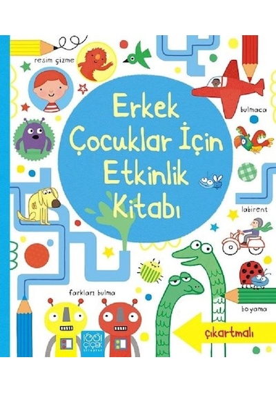 Erkek Çocuklar İçin Etkinlik Kitabı - Lucy Bowman -  James Maclaine - 1001 Çiçek