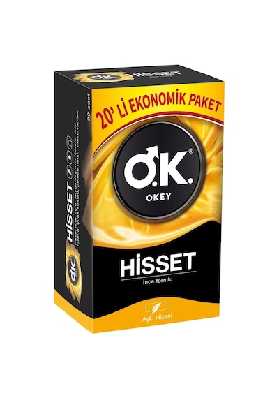 Okey Hisset Prezervatif 20'li