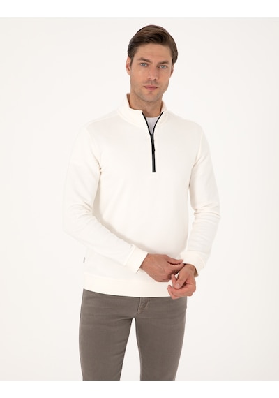 Pierre Cardin Erkek Ekru Sweatshirt 50314044-vr019 Ekru