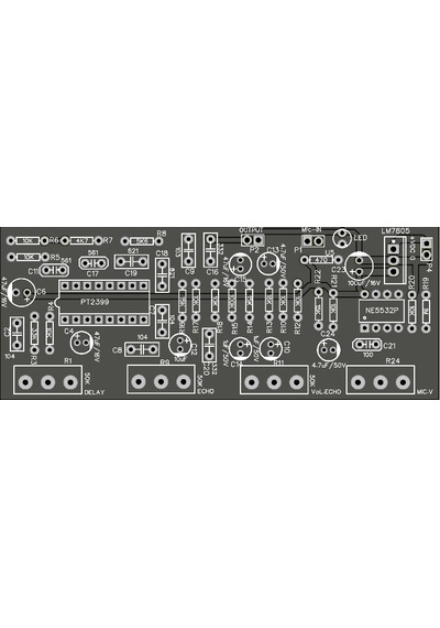 Echo Mikrofon Devresi Pt2399 12V Dc Yankı Efektli Ses Devresi