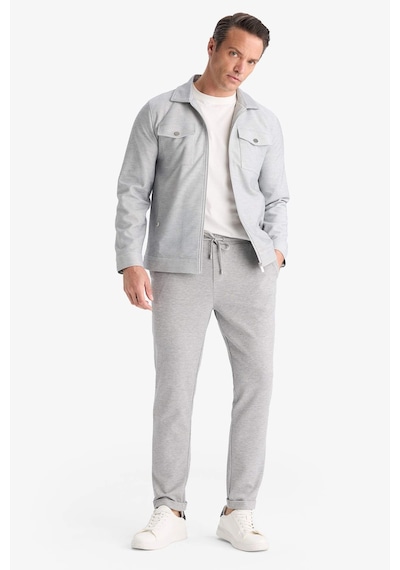 Defacto - Slım Fıt Polo Yaka Mont D7533AX25SP Gri