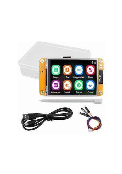 Esp32-2432s028r 2.8 İnch Rezistif Dokunmatik Tft Lcd Modül 240x320 Pixel Rgb Led Ldr Usb Uart Io Se
