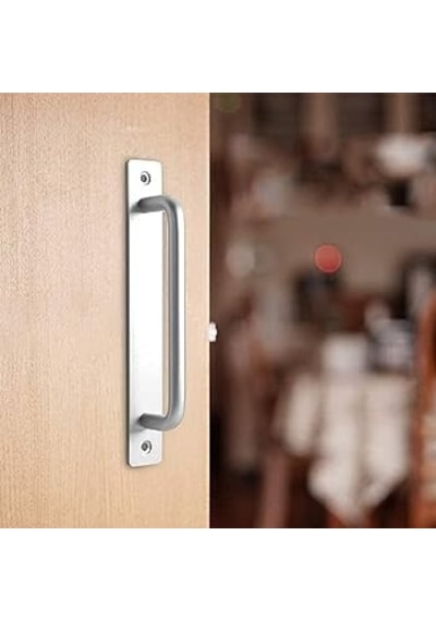 Badem10 Saclı El Tutamagı Çekme Kolu Kapı Tutma Kulbu 18,5 Cm Krom Metal Kulp Kapı Tutamağı