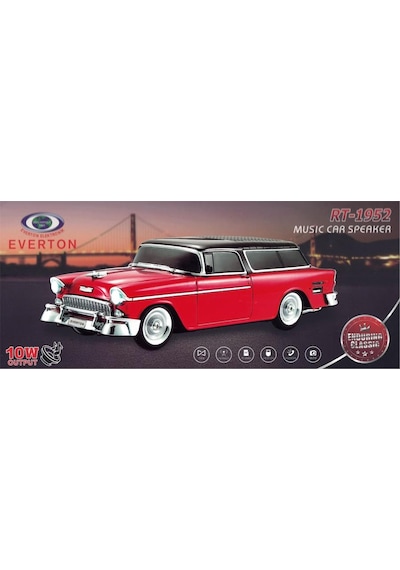 Everton Rt-1950 Kırmızı Bluetooth Fm-usb-tf-aux Şarjlı Nostaljik Radyo