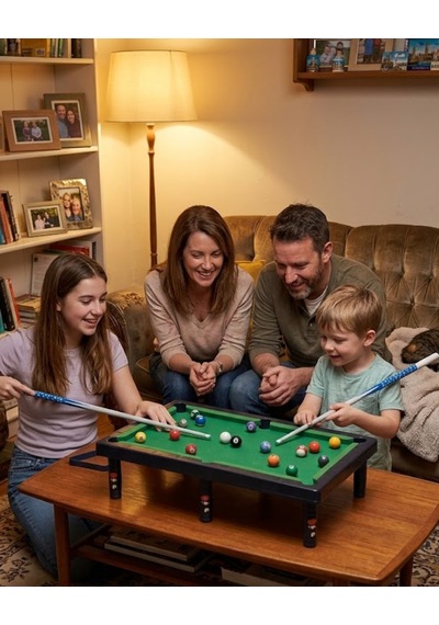 Çocuklar İçin Bilardo Seti Masaüstü Snooker Ve Pool Oyuncak - Lisinya