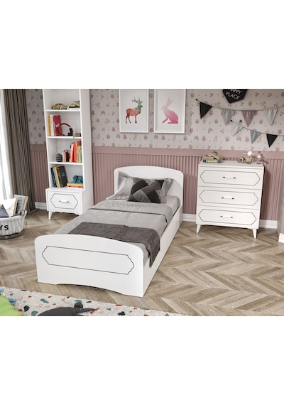 Hayal Modern Genç Odası Takımı Beyaz - 4 Parçalı Beyaz