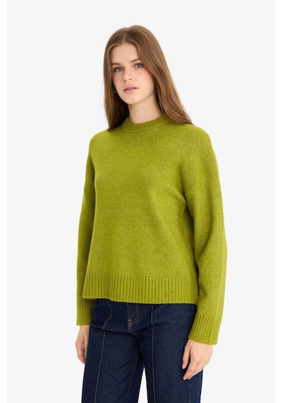 Defacto Oversize Geniş Kalıp Bisiklet Yaka Kazak R6044az25wngn311 Yeşil-gn311 Defacto Oversize Geniş Kalıp Bisiklet Yaka Kazak R6044az25wngn311 Yeşil-gn311