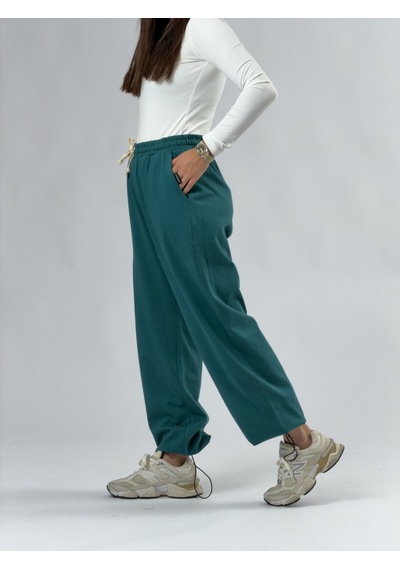 Cocopelli Paça Ayarlamalı Regular Yeşil Kadın Jogger Pantolon Coc3485