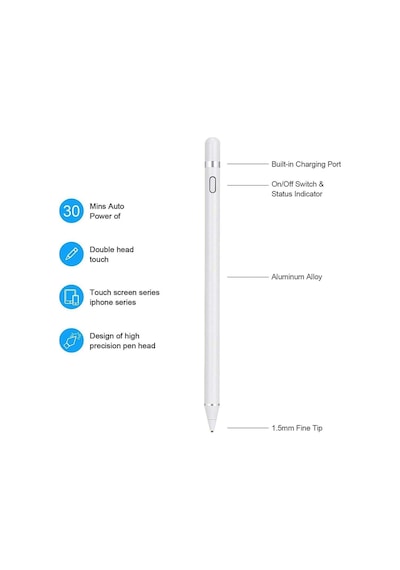 Samsung Galaxy Tab A9 / A9 Plus Sm-x110/x210 Uyumlu Dokunmatik Çizim Ve Tasarım Kalemi 1