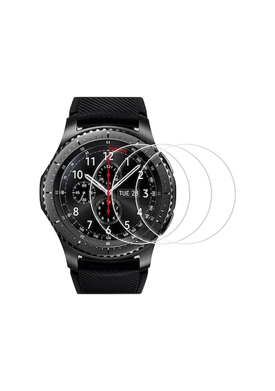 Ecr Samsung Uyumlu Gear S3 Frontier Hd-Şeffaf Gerçek Kırılmayan Nano Ekr