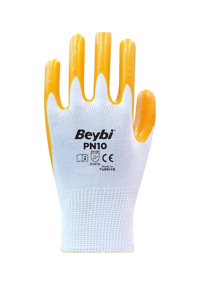 Beybi Pn10 Polyester Örme İş Eldiveni 10 Beden 12 Çift