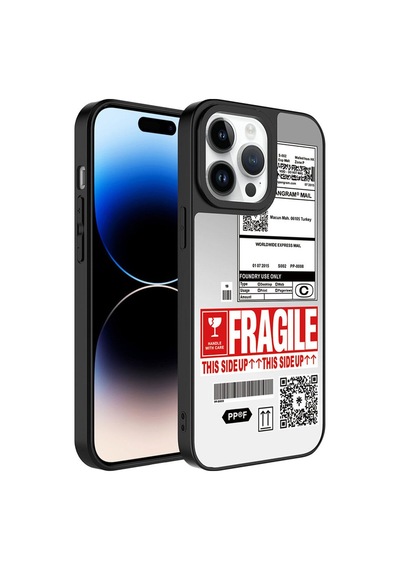 Apple Uyumlu iPhone 14 Pro Aynalı Desenli Kamera Korumalı Parlak Csk Zore Mirror Kılıf-fragile