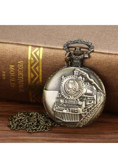 Smael Tren Tasarımlı 47 MM Köstekli Cep Saati