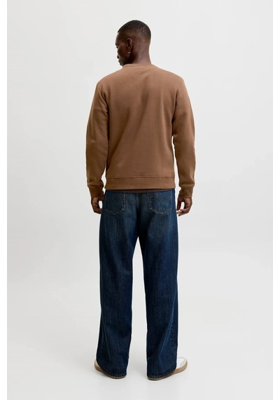 Jack & Jones Jjaero Erkek Sweatshirt Kahverengi