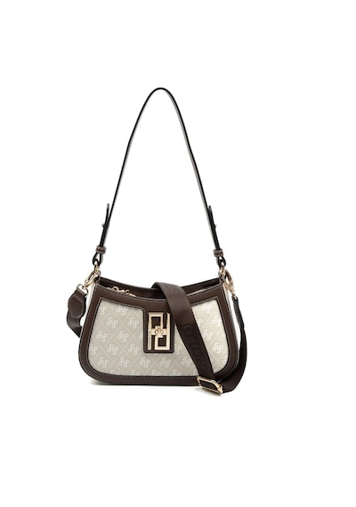 Silver Polo Sp1132 Kadın Çapraz Çanta Monogram Taş-kahve