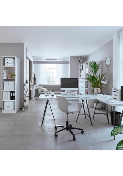 Leitz Wow A4 Evrak Rafı, Metalik Beyaz, 52263001 Çok Renkli