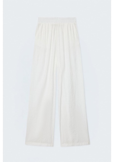 Sateen Lily Pantolon - Ekru-137525