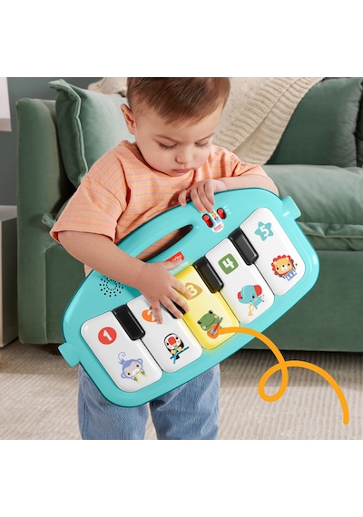 Fisher-Price Neşeli Hayvanlar Piyanolu Jimnastik Merkezi HWY49