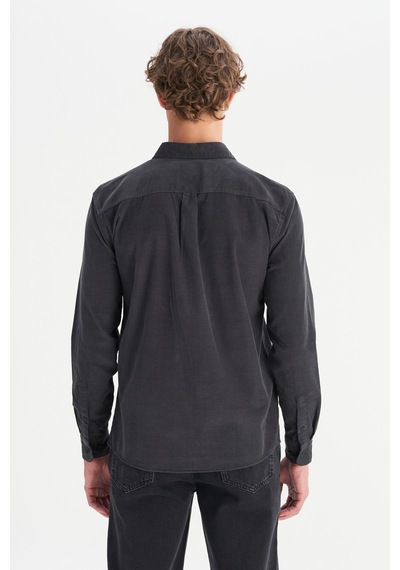 Wrangler Erkek Kadife Gömlek Anthracite Anthracite