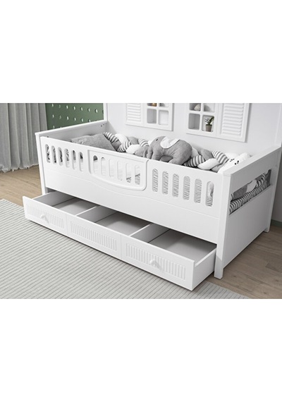 Aymini Efor 4 Kapılı Bebek Odası Takımı Beyaz