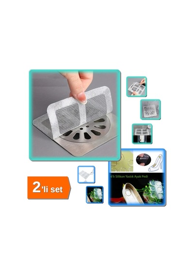 Ayak Nasır 6 Adet Silikon Ped + Banyo Gider Koruyucu 20 Adet 2li Set Z8k3b4 Silikon Diğer