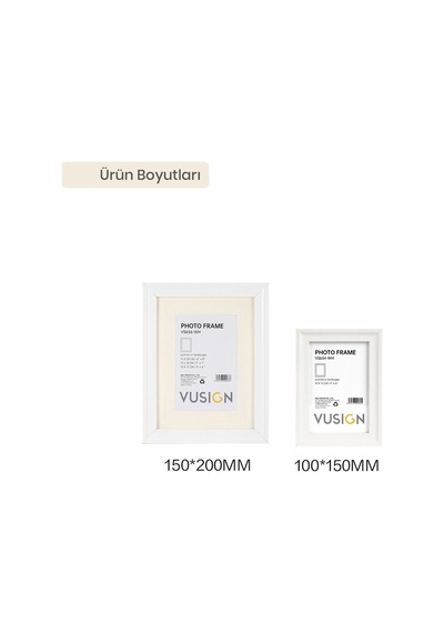 Vusıgn Mdf Fotoğraf Çerçevesi Siyah Kabartmalı Çerçeve Masaüstü Ve Duvar Askılı 2'li Set
