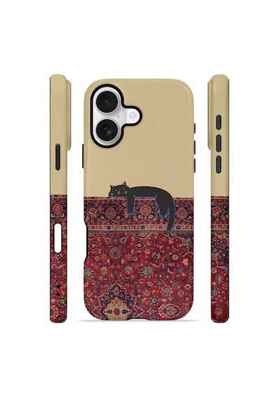 Apple iPhone Uyumlu 17 Vorian Çift Katmanlı Kılıf Persian Cat Lounge