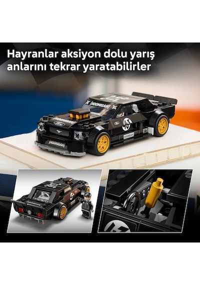 LEGO® Speed Champions Ken Block’un ‘65 Ford Mustang Hoonicorn V1’i 77262 - 9+ için Minifigür İçeren Oyuncak Yapım Seti (345 Parça)