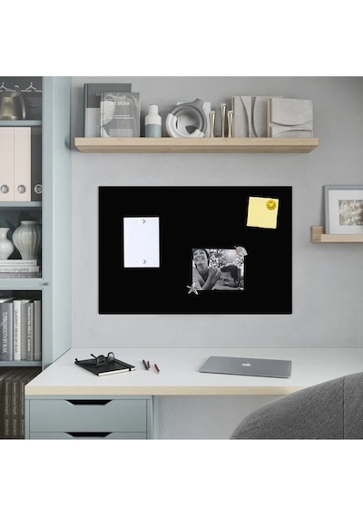 Dekoratif Mıknatıslı Magnet Panosu 50 x 70 CM Siyah