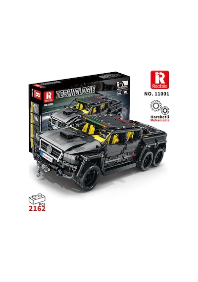 Reobrix Technic 11001 Mercedes Benz G700 Brabus 6x6 Yaratıcı Yapı Blok Seti Building Block 2162parça