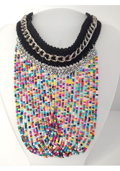 Kolye Gerdanlık Kadın Choker Bohem Kolyeler El Yapımı Uzun Püskül Boncuklar Bayan Kolye Takı Tasma Çok Renkli 27142559 Kolye Gerdanlık Kadın Choker Bohem Kolyeler El Yapımı Uzun Püskül Boncuklar Bayan Kolye Takı Tasma Çok Renkli 27142559