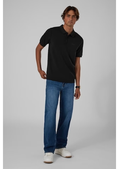 Guess Randall Slim Fit Erkek Polo T-shirt Z6bp04k6552 Siyah