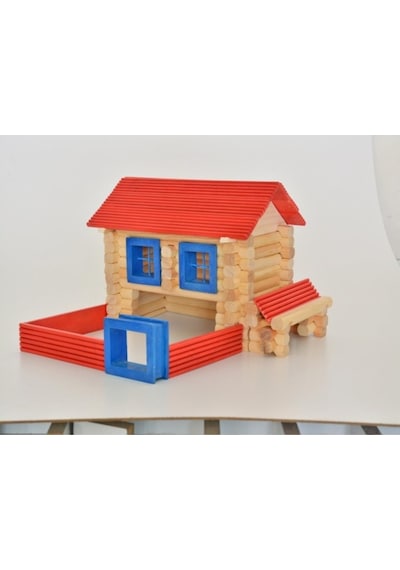 DEdemin Evi Ahşap Ev Maket Oyunu 93 Parça 00024