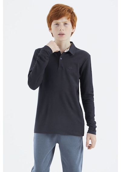 Tommylife Tommy Life Lacivert Polo Yaka Basic Erkek Çocuk T-shirt - 11171 Lacivert