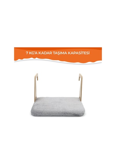 Gobypet Peluş Kalorifer Petek Radyatör Yatağı Geniş Tasarım, Kedi Ve Köpek Uyumlu Gri Belirtilmemiş