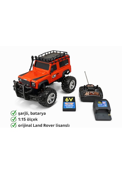 Uzaktan Kumandalı Land Rover Defender Sarjlı Oyuncak Kırmızı