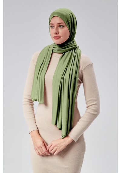 Sonbaharmoda Kadın Tesettür Luxury Penye Şal Kaymaz, Yumuşak, Dört Mevsim Kullanım Şal Fıstık Yeşili