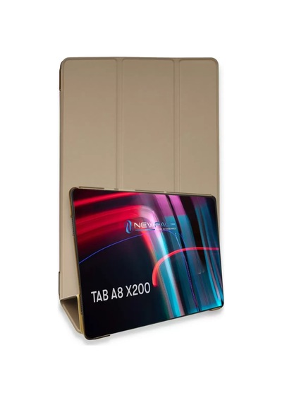 Samsung Galaxy Uyumlu X200 Tab A8 10.5 Kılıf Tablet Smart Kılıf - Gold -