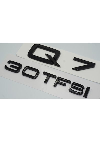 Audi Q7 30 TFSi Parlak Siyah ABS 3M 3D Bagaj Yazı Logo Ür
