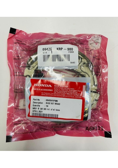 Rks Spontini 110 Arka Fren Balatası Honda Paketli