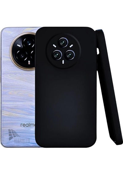 Realme 14 Pro Uyumlu Silikon Kılıf - Kamera Korumalı Esnek Pastel Renk Kapak - Siyah
