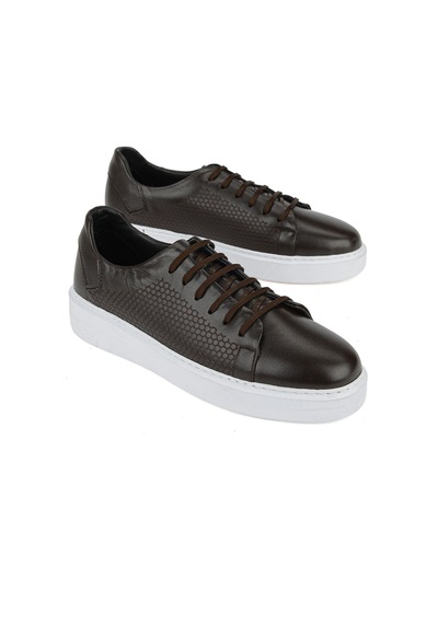 Ziya Erkek Hakiki Deri Sneaker 161423z515 Kahve 161423z515 300 40