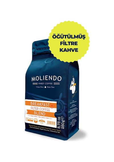 Moliendo Finest Coffee Breakfast Blend Filtre Öğütülmüş Filtre Kahve 250 G