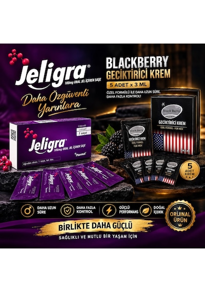 Je-l-ıg-ra 100 Mg 4 Şase 4 Jel + Blackberry Krem 5x3 Krem