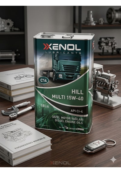 Xenol Hill Multi 15W-40 API CI-4 Ağır Hizmet Dizel Motor Yağı